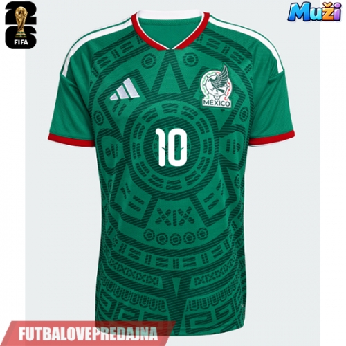 Lacne Muži Futbalové dres Mexiko Alexis Vega #10 MS 2026 Krátky Rukáv - Domáci
